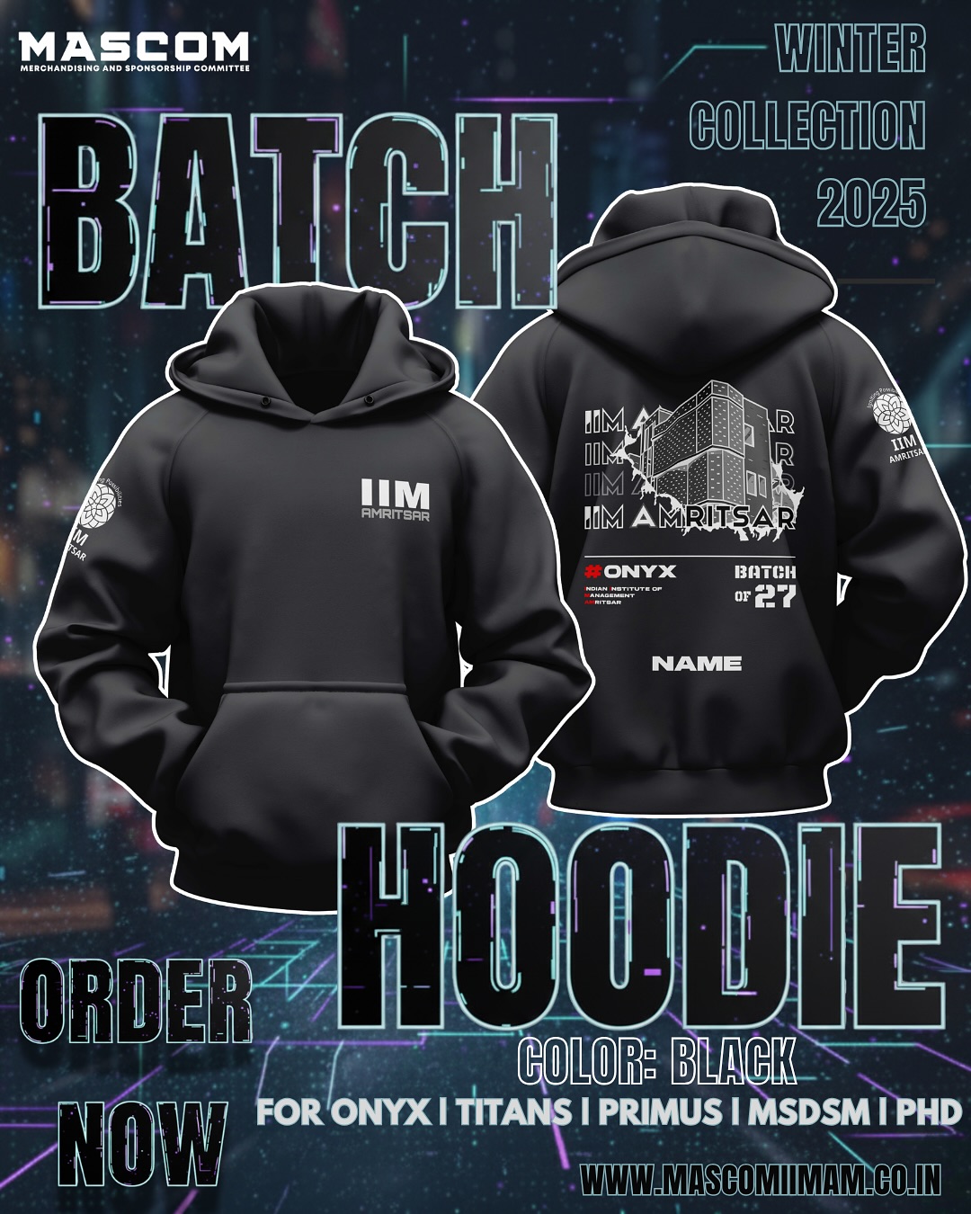 Hoodie(Black)-Winter Merch
