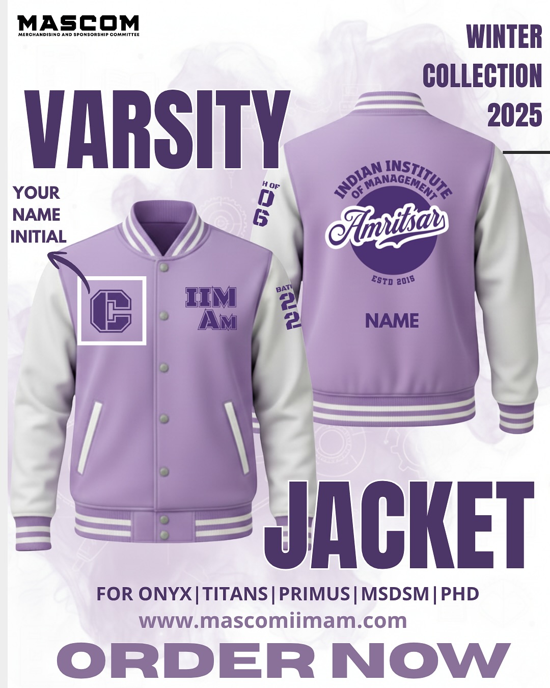 Varsity(Lavender)-Winter Merch