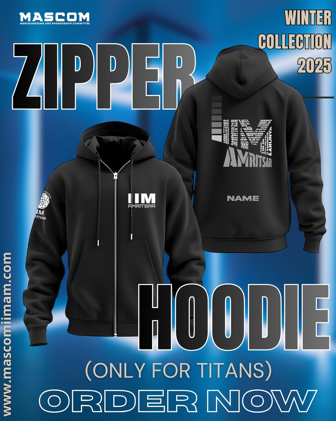 Zipper Hoodie-Winter Merch